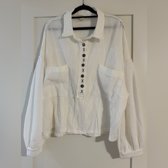 POL Textured Henley - Picture 5 of 9